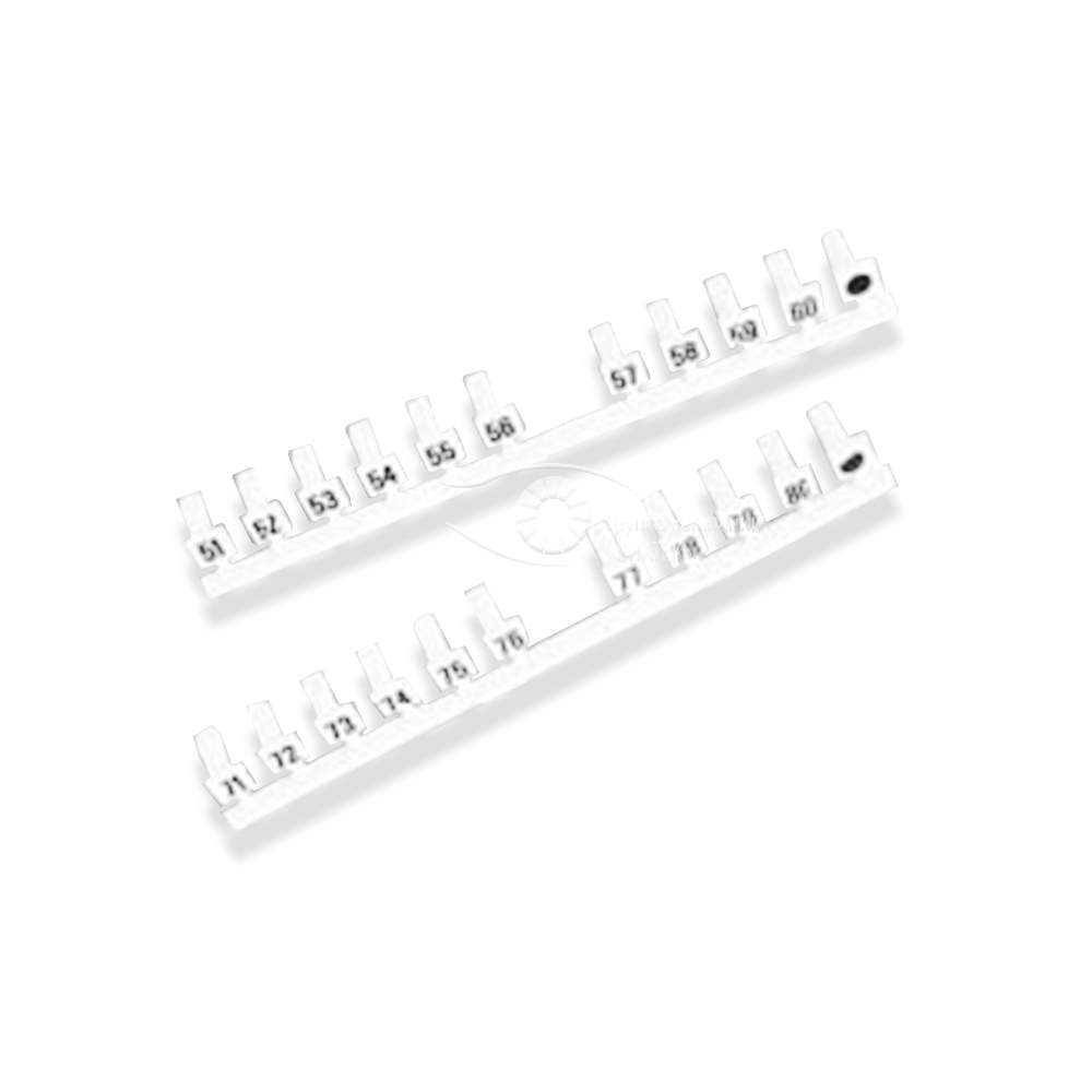 Комплект вставок Sembanx с цифрами, маркировка 1…0, цвет серый